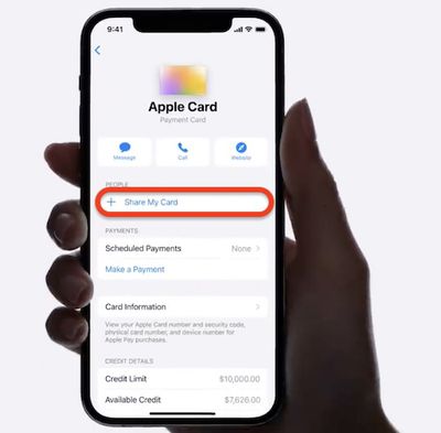 apple card family share