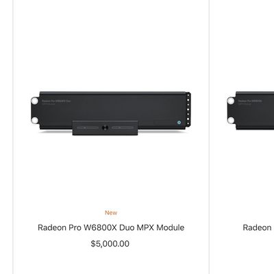 radeon pro w6000 series mpx modules