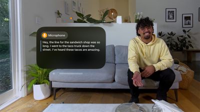 Vision Pro Live Captions