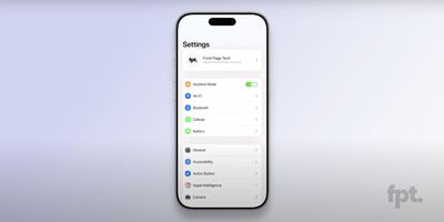 Alleged iOS 19 Toggle Front Page Tech